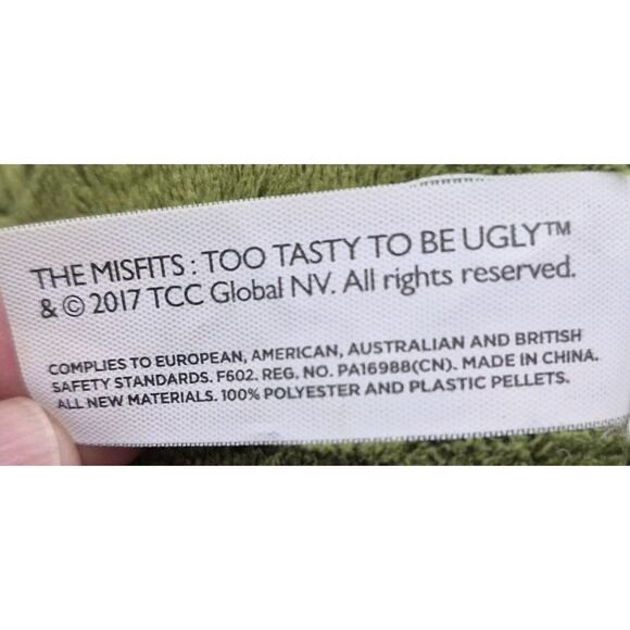 The Misfits Vampire Pear Too Tasty to Be Ugly Soft Green Plush 12" - Picture 6 of 7